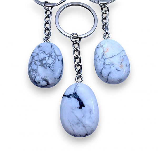 Porte clés Howlite Blanche – Image 2